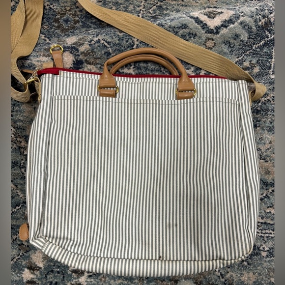 Special Edition Skip and Hop Large Diaper Bag, Grey & White Striped - Picture 6 of 12